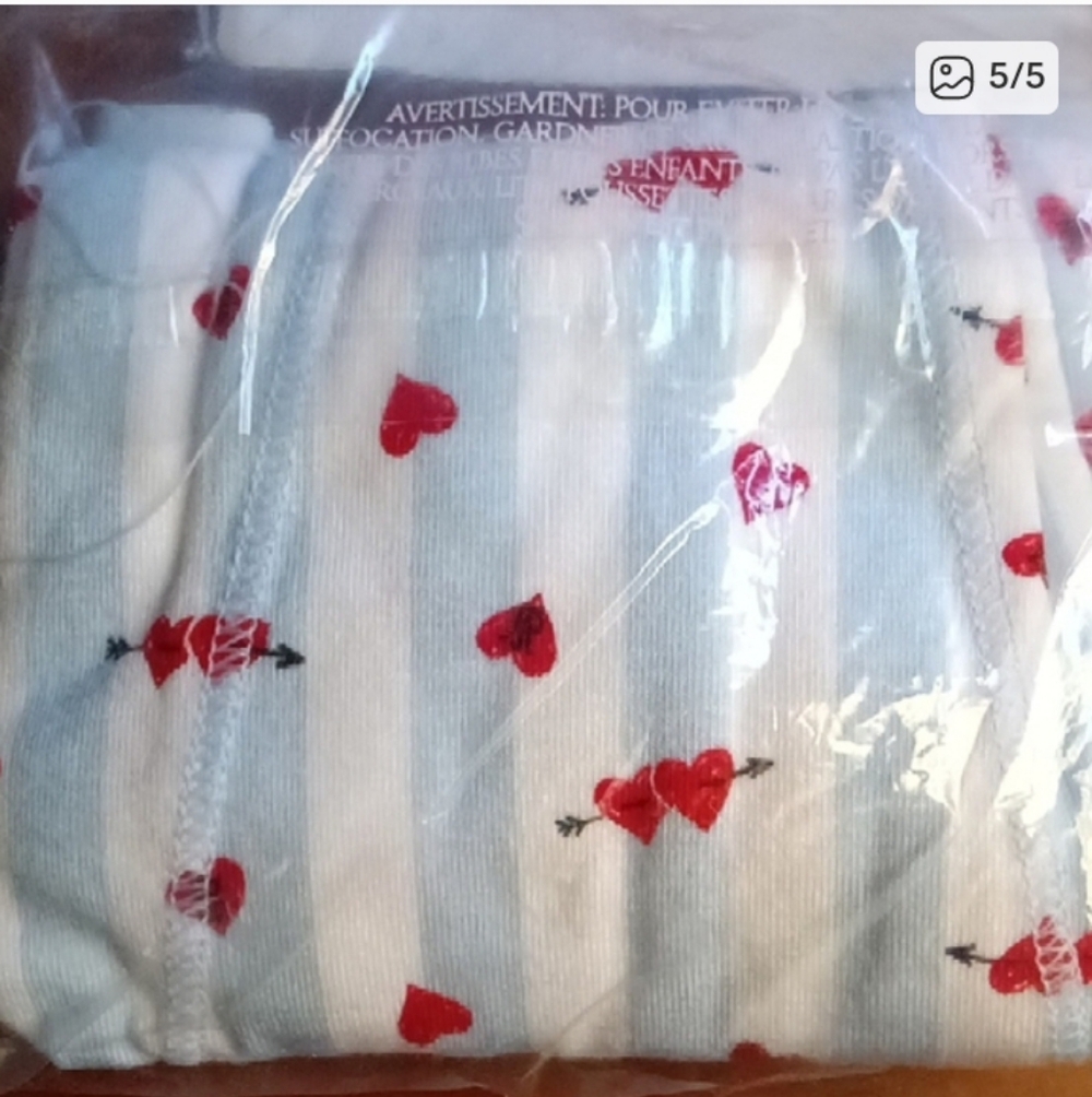 Victoria's Secret Light Blue and Red Heart Boxer Shorts - Picture 5 of 6